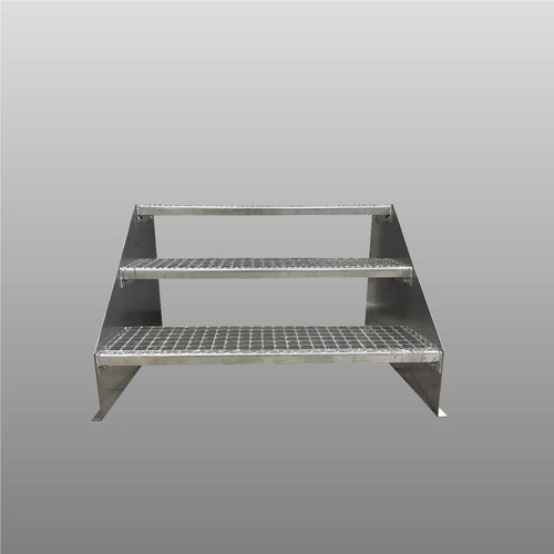 Stufige stahltreppe - 3-stufige,