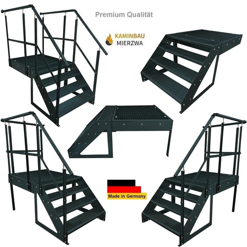Stahltreppe anthrazit stufen - stahltreppe, 4