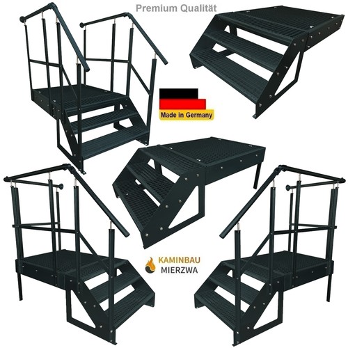 Stahltreppe anthrazit stufen - stahltreppe, 3