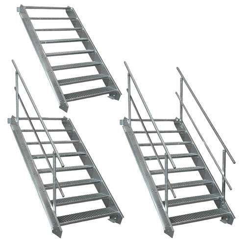 Stufen stahltreppe breite 60 - stufen,